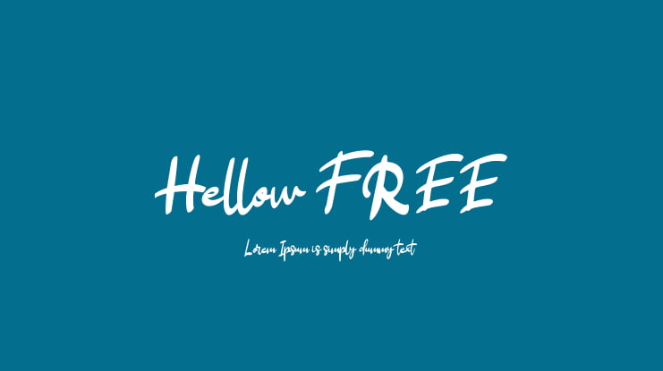 Hellow FREE Font