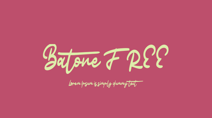Batone FREE Font
