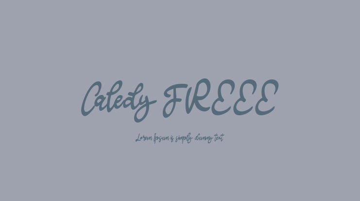 Caledy FREEE Font