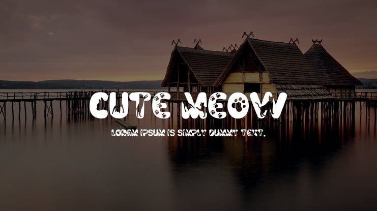 Cute Meow Font