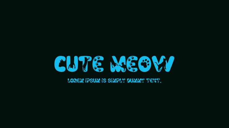 Cute Meow Font