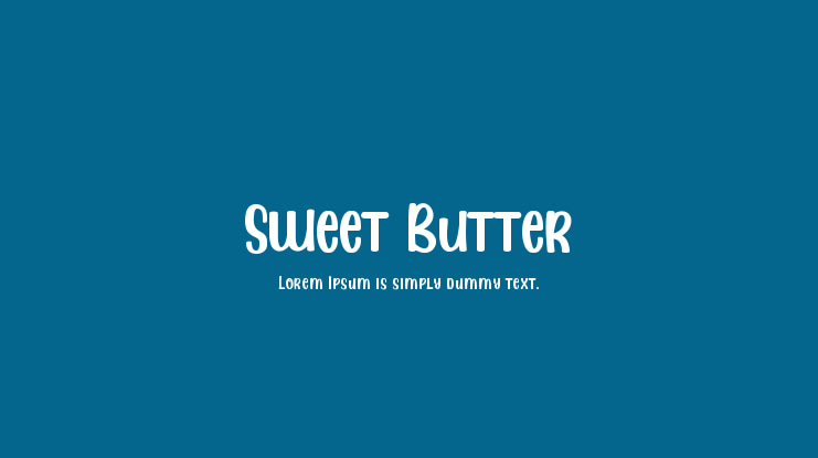 Sweet Butter Font