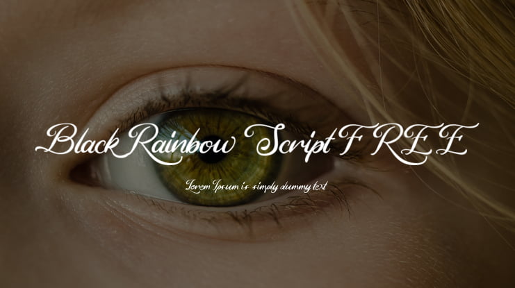 Black Rainbow Script FREE Font Family