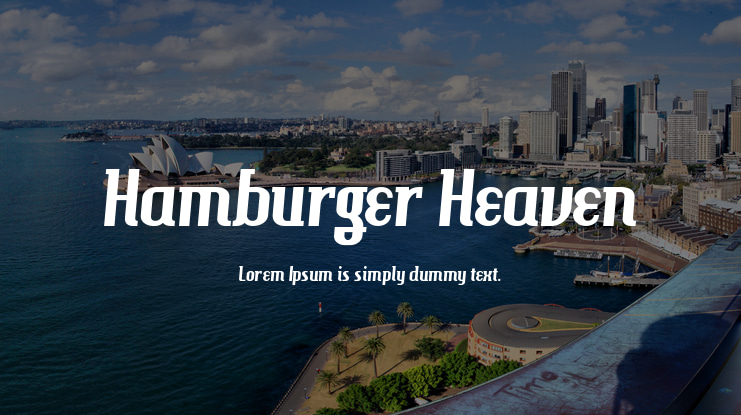 Hamburger Heaven Font