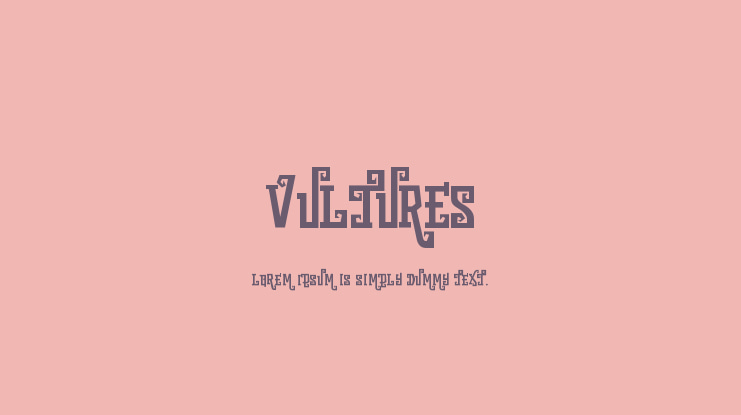 vultures Font
