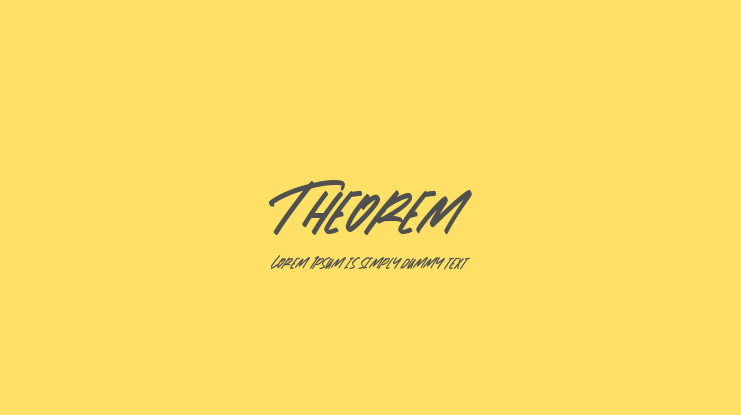 Theorem Font
