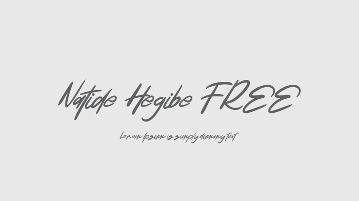 Natide Hegibe FREE Font