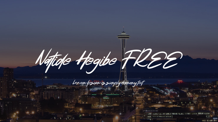 Natide Hegibe FREE Font