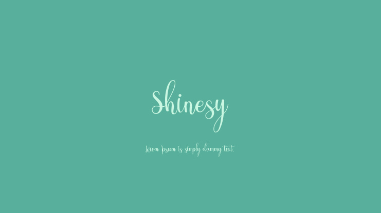 Shinesy Font