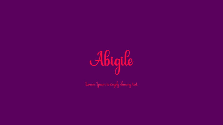 Abigile Font