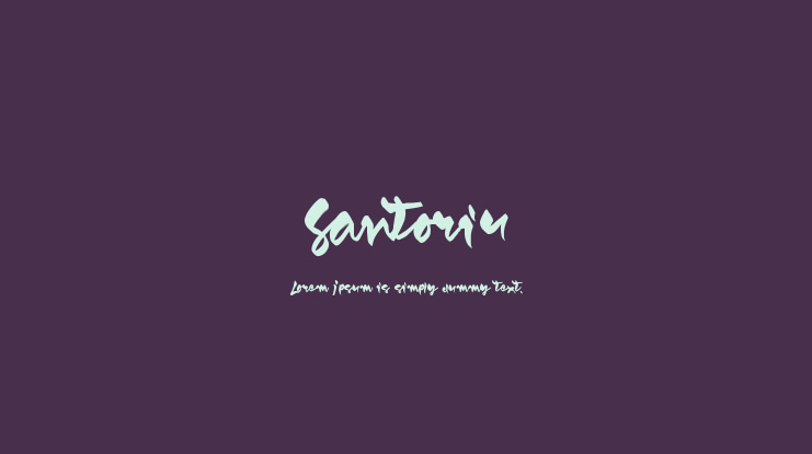 Santoriu Font