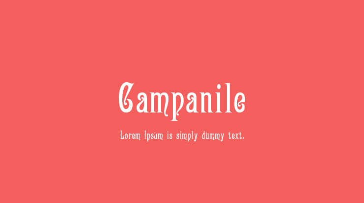 Campanile Font