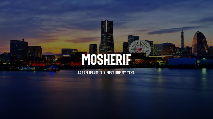 Mosherif Font Family