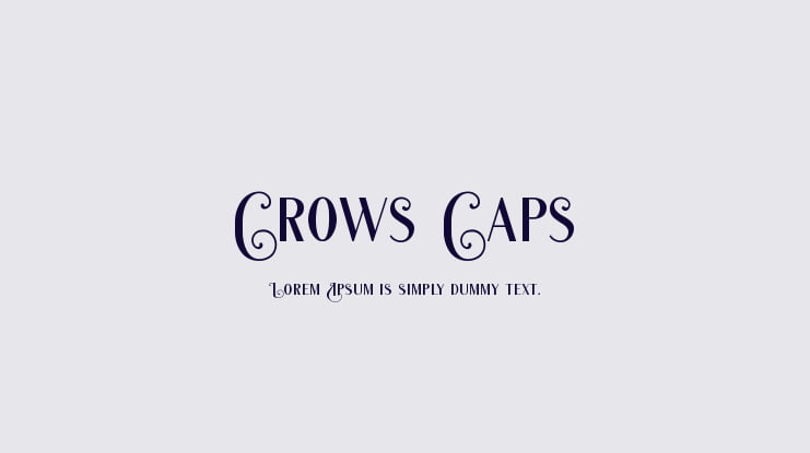 Crows Caps Font