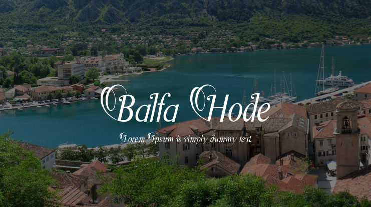 Balfa Hode Font