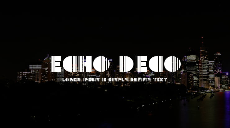 Echo Deco Font