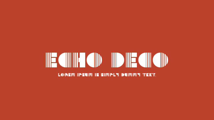 Echo Deco Font