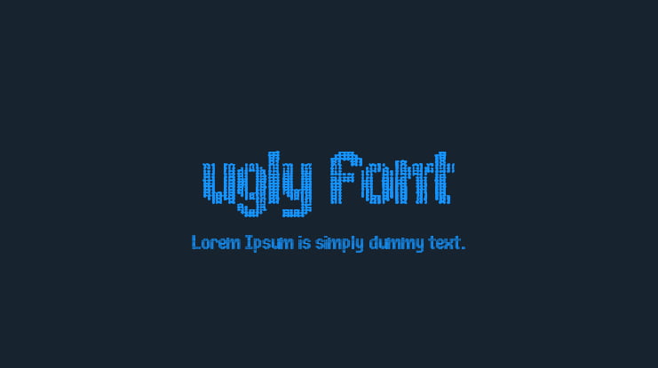 ugly font