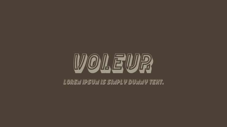 Voleur Font Family