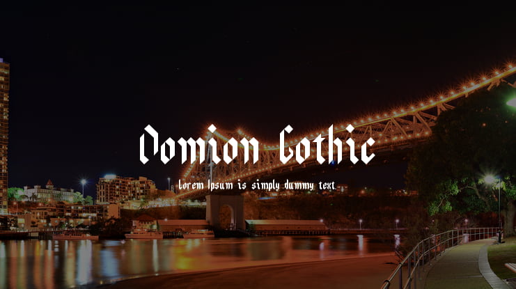 Domion Gothic Font