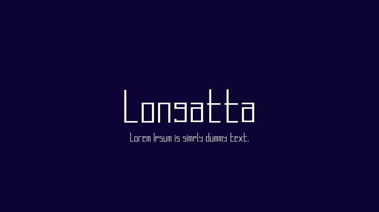 Longatta Font Family