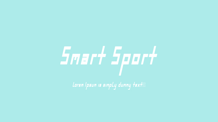 Smart Sport Font