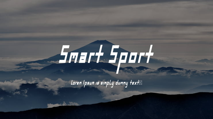 Smart Sport Font