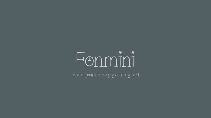 Fonmini Font