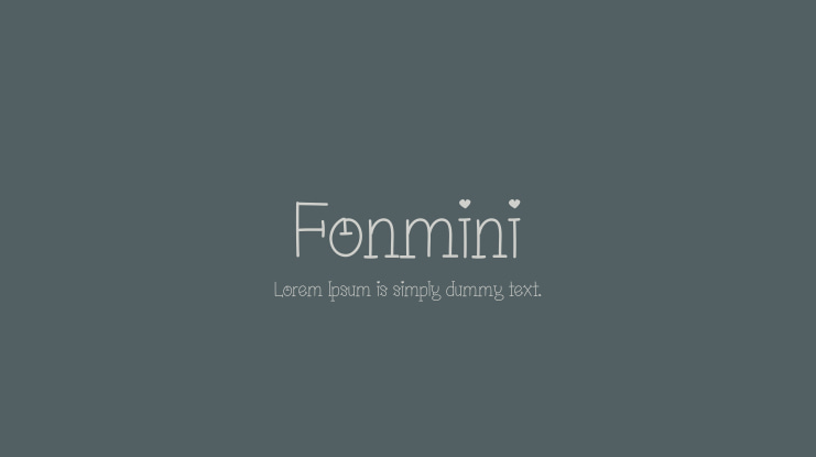 Fonmini Font