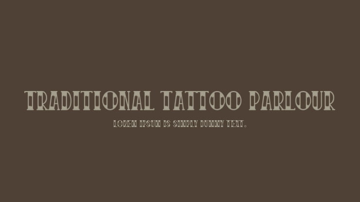 Traditional Tattoo Parlour Font