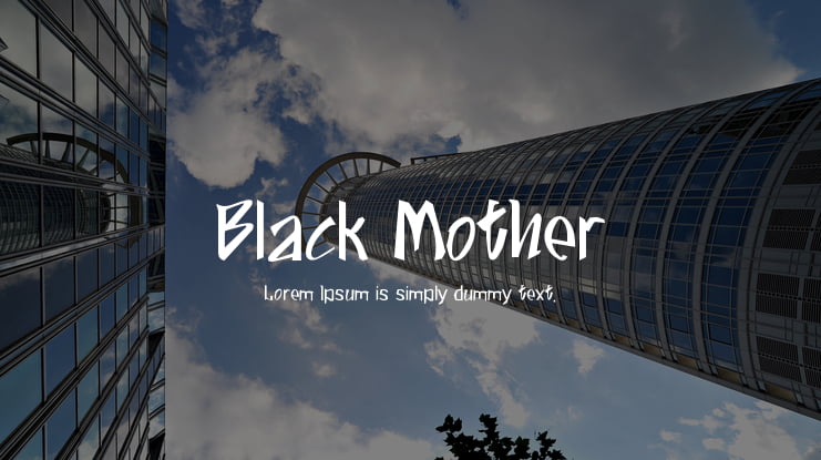 Black Mother Font