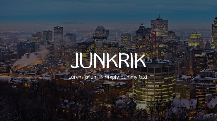 JUNKRIK Font