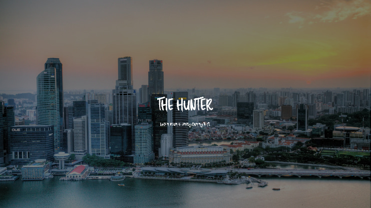 THE HUNTER Font