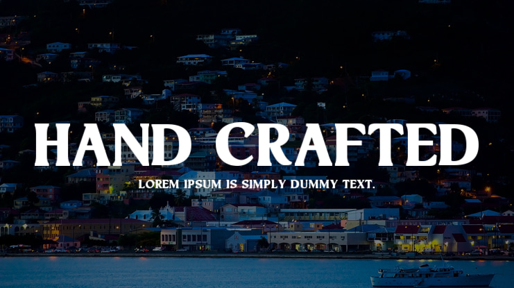 Hand Crafted Font Family