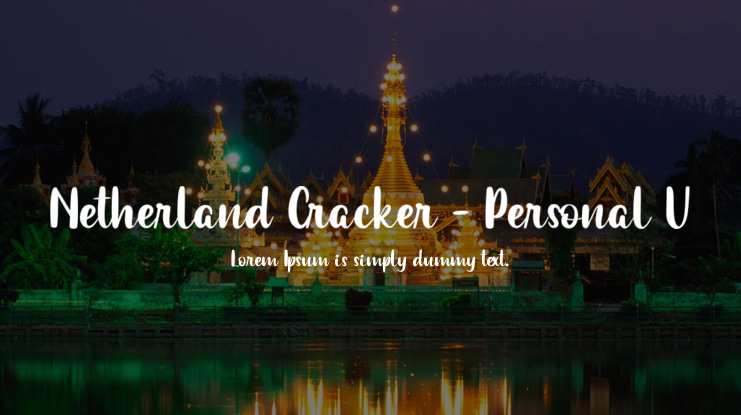 Netherland Cracker - Personal U Font