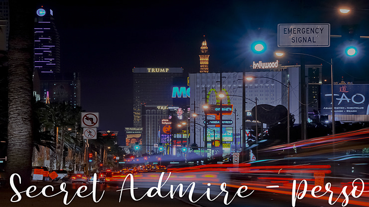 Secret Admire - Personal Use Font