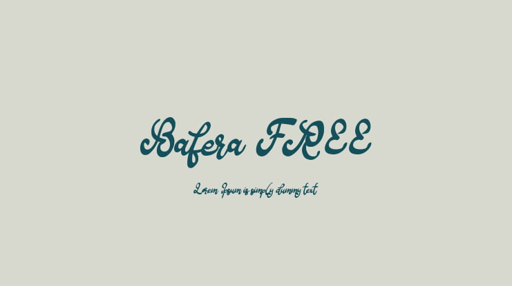 Bafera FREE Font