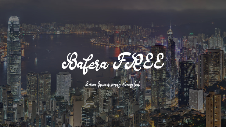 Bafera FREE Font
