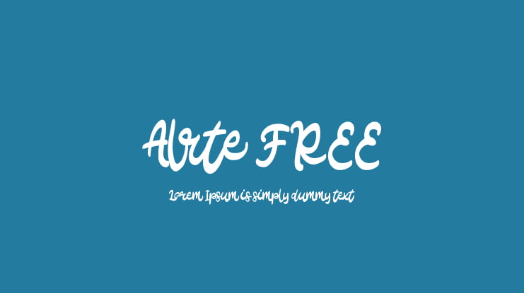 Alrte FREE Font