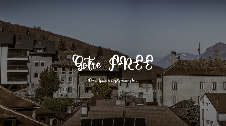 Gotre FREE Font