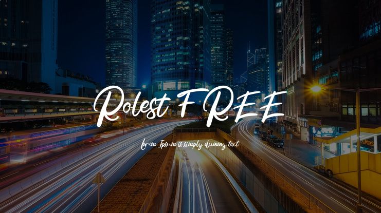Rolest FREE Font