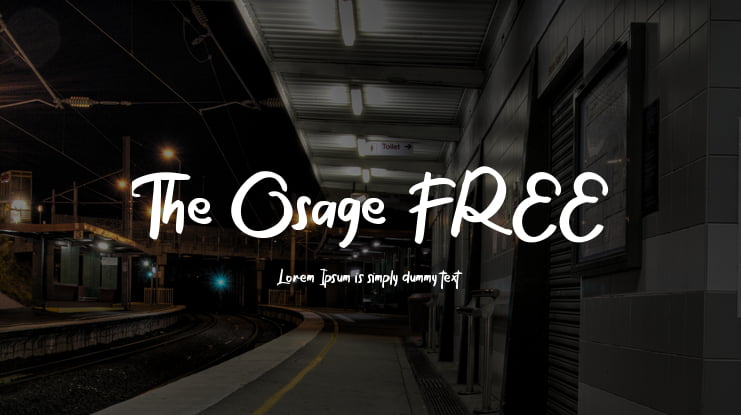 The Osage FREE Font