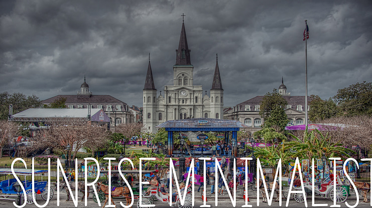 SUNRISE MINIMALIST Font