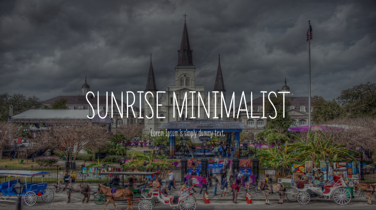 SUNRISE MINIMALIST Font