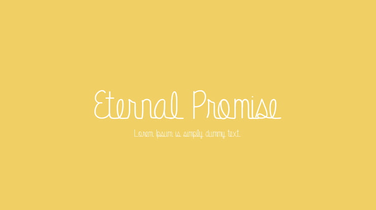 Eternal Promise Font