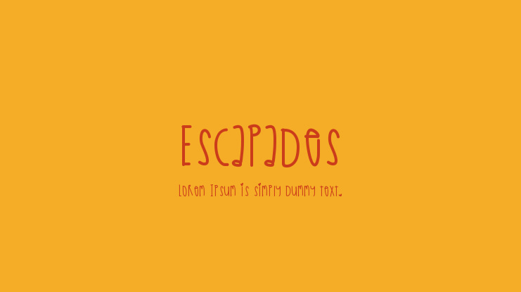 Escapades Font