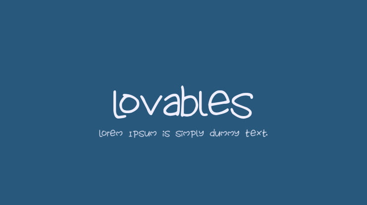Lovables Font