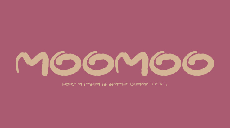 MooMoo Font