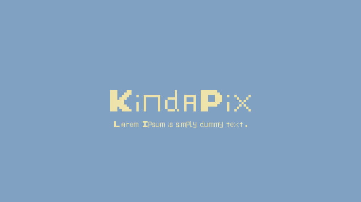 KindaPix Font