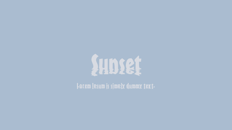 Sunset Font